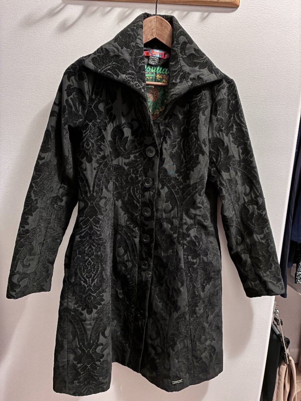 Desigual coat, black, women's size 40